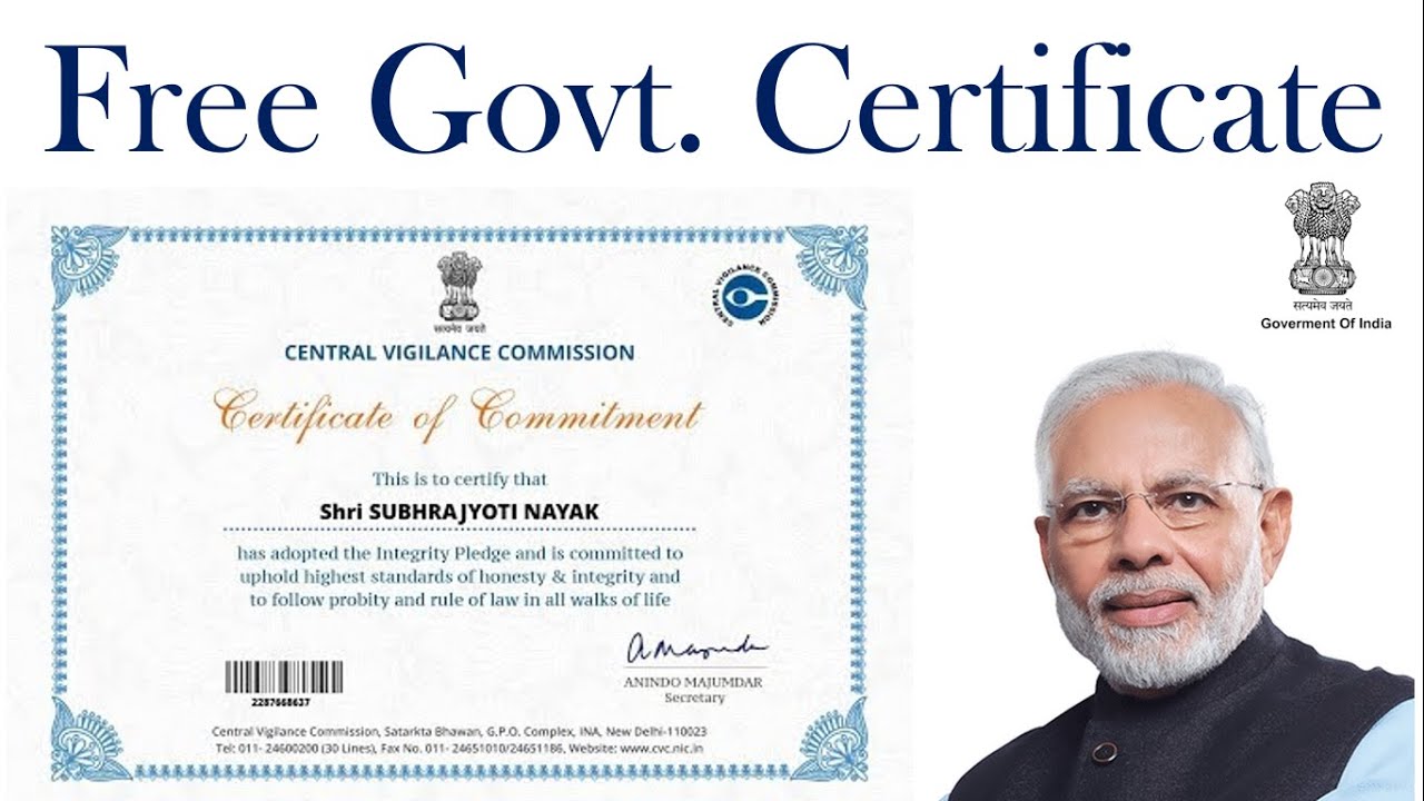 Free Online Courses with Certificates in India by Government